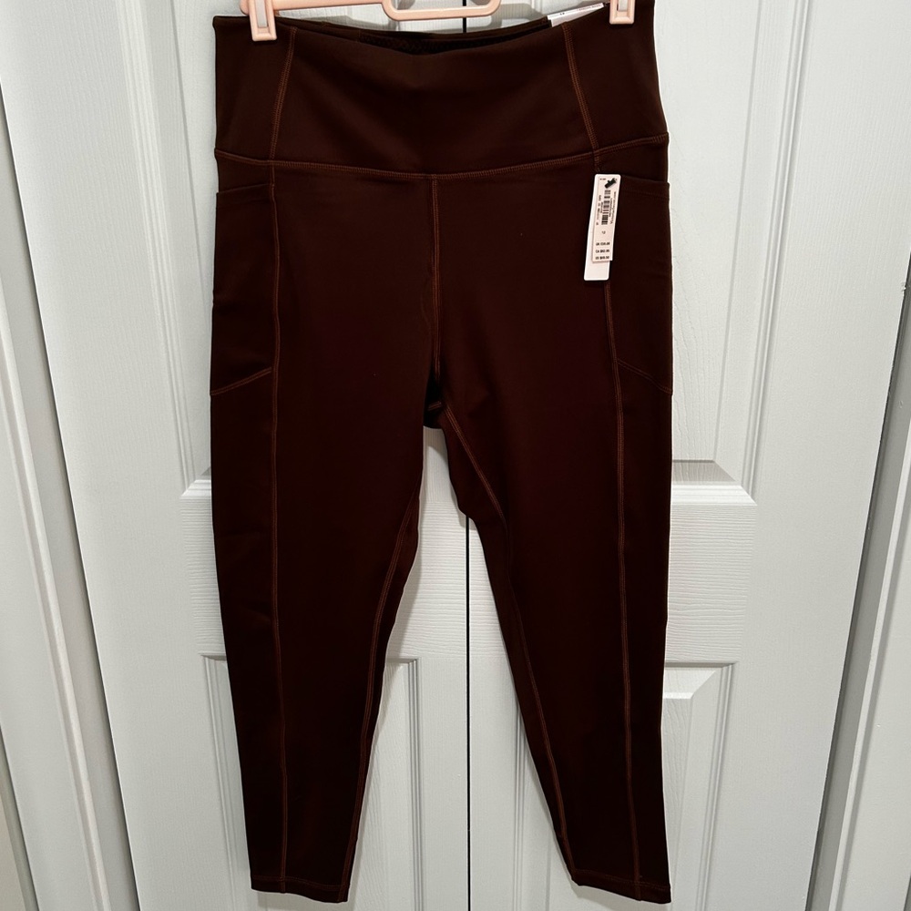 Brown High-Waisted Leggings